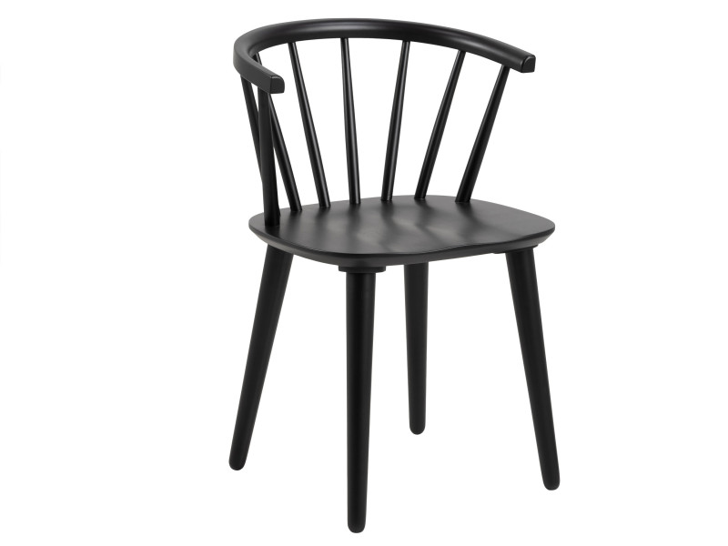 Krzesło Baltic drewniane, kolor czarny 763593