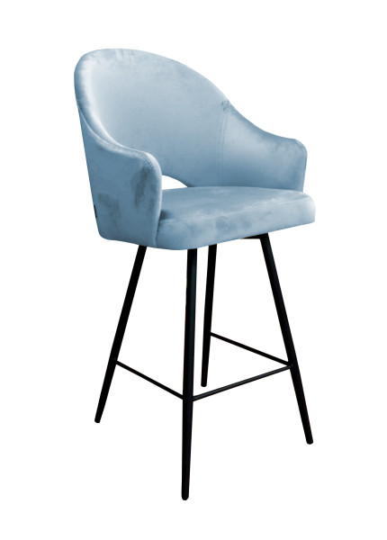Krzesło barowe Velvet czarna p 120483