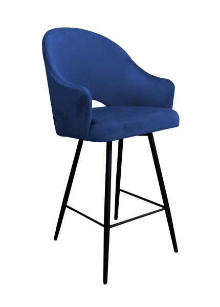 Krzesło barowe Velvet czarna p 120503