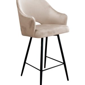 Krzesło barowe Velvet czarna p 120537 Krzesło barowe Velvet czarna p 120537