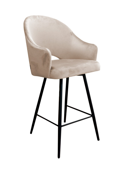 Krzesło barowe Velvet czarna p 120537
