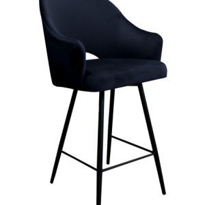 Krzesło barowe Velvet czarna p 120546 Krzesło barowe Velvet czarna p 120546