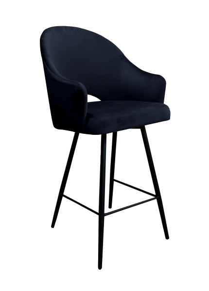 Krzesło barowe Velvet czarna p 120546