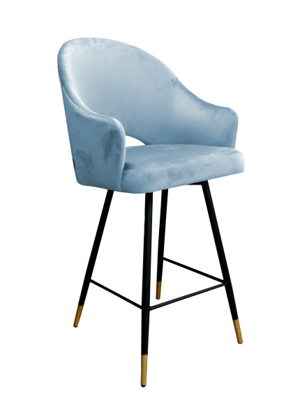 Krzesło barowe Velvet czarna p 120549