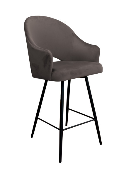 Krzesło barowe Velvet czarna p 120552