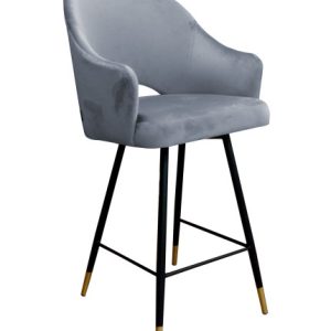 Krzesło barowe Velvet czarna p 120450 Krzesło barowe Velvet czarna p 120450