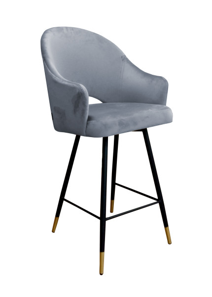 Krzesło barowe Velvet czarna p 120450