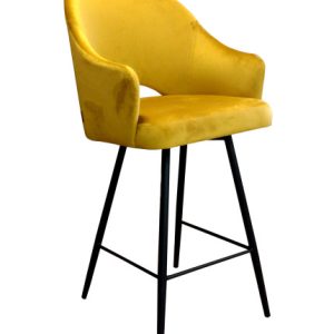 Krzesło barowe Velvet czarna p 120451 Krzesło barowe Velvet czarna p 120451