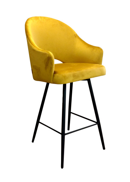 Krzesło barowe Velvet czarna p 120451