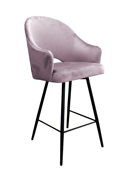 Krzesło barowe Velvet czarna p 120456