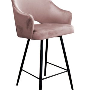 Krzesło barowe Velvet czarna p 120457 Krzesło barowe Velvet czarna p 120457