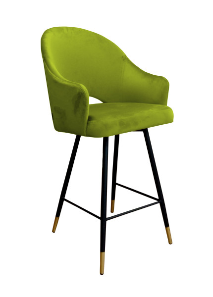 Krzesło barowe Velvet czarna p 120459