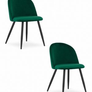 Krzesło BELLO – aksamit zieleń x 2 373429 Krzesło BELLO – aksamit zieleń x 2 373429