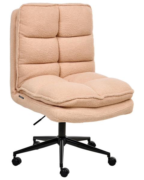 Krzesło biurowe ADDISON Boucle Brzoskwiniowy 735884