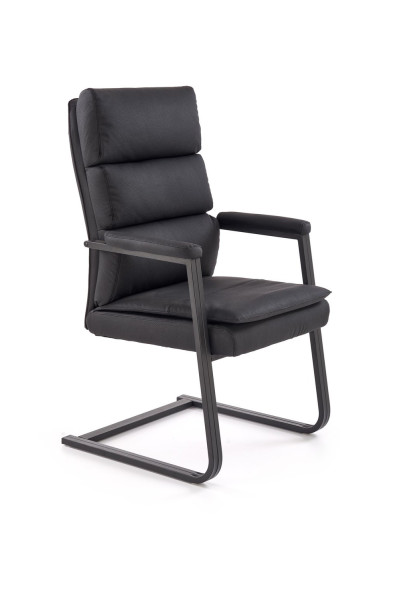Krzesło biurowe ADRIANO SKID czarne 868510