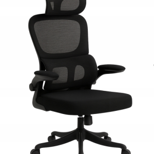 Krzesło biurowe ergonomiczne regulowane obrotowe KB112 czarne 869779 Krzesło biurowe ergonomiczne regulowane obrotowe KB112 czarne 869779
