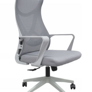 Krzesło biurowe ergonomiczne regulowane obrotowe KB113 szare 869781 Krzesło biurowe ergonomiczne regulowane obrotowe KB113 szare 869781