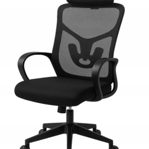 Krzesło biurowe ergonomiczne regulowane obrotowe KB114 czarne 869778 Krzesło biurowe ergonomiczne regulowane obrotowe KB114 czarne 869778