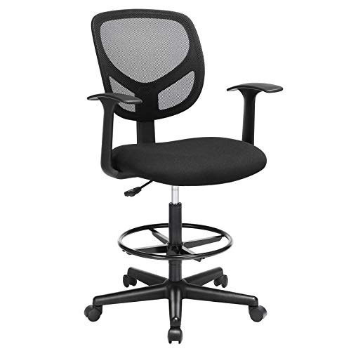 Krzesło Biurowe Ergonomiczny Stołek Roboczy Z Podłokietnikam 310296