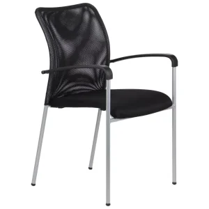 Krzesło biurowe HN-7501 czarne/aluminium 640087 Krzesło biurowe HN-7501 czarne/aluminium 640087
