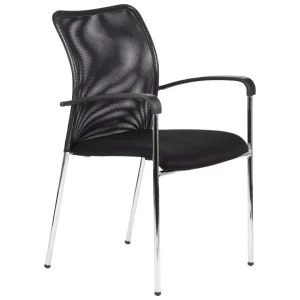 Krzesło biurowe HN-7501 czarne/metal 640086 Krzesło biurowe HN-7501 czarne/metal 640086