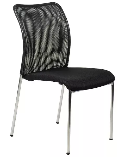 Krzesło biurowe HN-7502 czarne/metal 640088