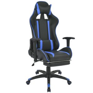 Krzesło biurowe Niebieski Sztuczna skóra vidaXL 1070363 Krzesło biurowe Niebieski Sztuczna skóra vidaXL 1070363
