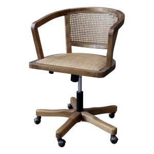 Krzesło biurowe retro z plecionką wiedeńską 295078 Krzesło biurowe retro z plecionką wiedeńską 295078