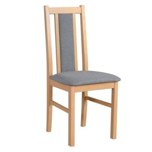 Krzesło BOS 14 sonoma z tapicerowanym siedziskiem w szarej tkaninie 662130 Krzesło BOS 14 sonoma z tapicerowanym siedziskiem w szarej tkaninie 662130