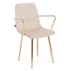 Krzesło C-962 | Welur | Beżowy 297400 Krzesło C-962 | Welur | Beżowy 297400