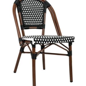 Krzesło CAFE PARIS brązowe rattan 197557 Krzesło CAFE PARIS brązowe rattan 197557