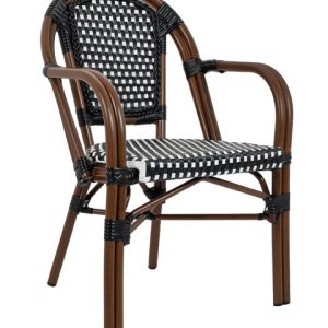 Krzesło CAFE PARIS brązowe rattan 183998 Krzesło CAFE PARIS brązowe rattan 183998