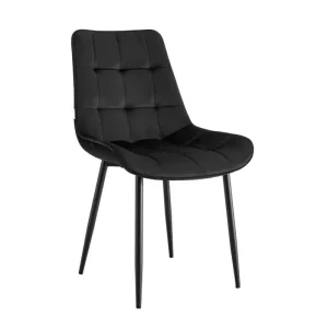 Krzesło Cherry welur MG19 na metalowych nogach – tapicerowane 1083651 Krzesło Cherry welur MG19 na metalowych nogach – tapicerowane 1083651