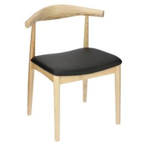 Krzesło Codo insp. Elbow Chair naturalny/czarny drewniane 73791 Krzesło Codo insp. Elbow Chair naturalny/czarny drewniane 73791