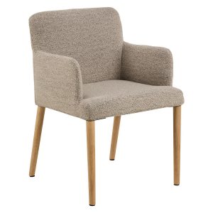 Krzesło Comforta tapicerowane z podłokietnikami, tkanina Beige 60 767514 Krzesło Comforta tapicerowane z podłokietnikami, tkanina Beige 60 767514