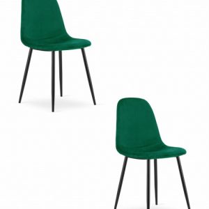 Krzesło COMO – ciemna zieleń aksamit x 2 314147 Krzesło COMO – ciemna zieleń aksamit x 2 314147
