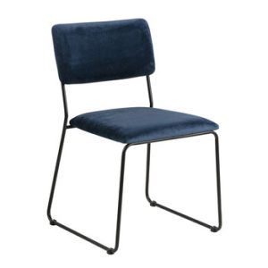 Krzesło Cornelia VIC Navy Blue tapicerowane 89186 Krzesło Cornelia VIC Navy Blue tapicerowane 89186