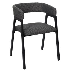 Krzesło craft szare tkanina dystansowana 3d podłokietniki 717065 Krzesło craft szare tkanina dystansowana 3d podłokietniki 717065