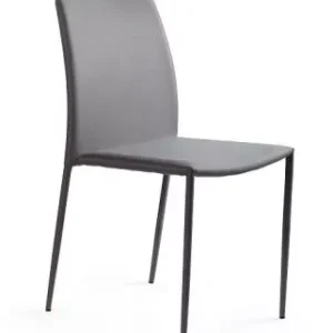 Krzesło DESIGN szare tkanina 639186 Krzesło DESIGN szare tkanina 639186