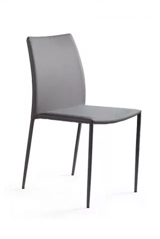 Krzesło DESIGN szare tkanina 639186