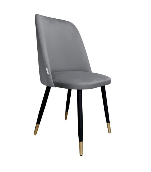 Krzesło do jadalni i salonu GOYA BL14 na czarno-złotych nogach 1062765