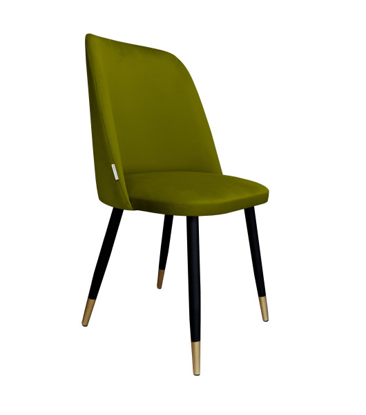 Krzesło do jadalni i salonu GOYA BL75 na czarno-złotych nogach 1062821
