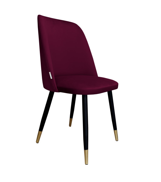 Krzesło do jadalni i salonu GOYA MG02 na czarno-złotych nogach 1062810