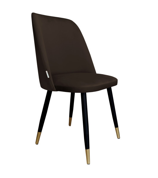 Krzesło do jadalni i salonu GOYA MG05 na czarno-złotych nogach 1064572