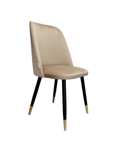 Krzesło do jadalni i salonu GOYA MG06 na czarno-złotych nogach 1062819