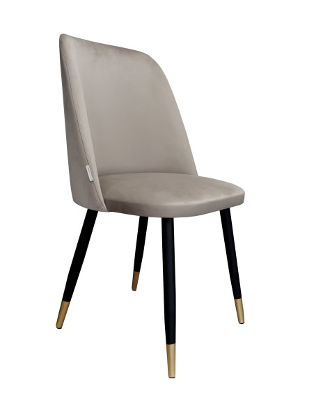 Krzesło do jadalni i salonu GOYA MG09 na czarno-złotych nogach 1062788