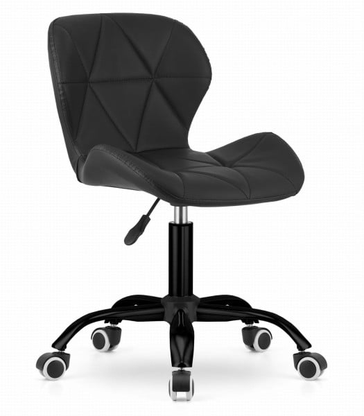 Krzesło Do Jadalni Kuchni Salonu Obrotowe Noto Ekoskóra - Czarne 717094