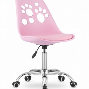 Krzesło Do Jadalni Kuchni Salonu Obrotowe Print – Róż 717091