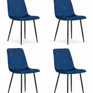 Krzesło Do Jadalni Kuchni Salonu Turin – Granat Aksamit X 4 715975 Krzesło Do Jadalni Kuchni Salonu Turin – Granat Aksamit X 4 715975