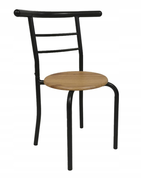 Krzesło do kuchni jadalni salonu loft nowoczesne 51x40 cm Rein dąb 763802